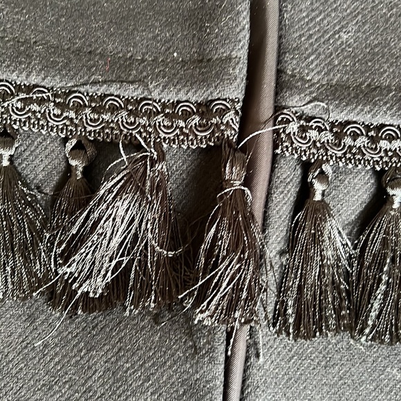 Zara Chic Tassel Jacket size S/M Black - Picture 4 of 8